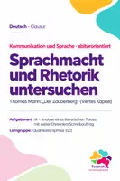 Vorschau - Arbeitsblätter - Klausur Q2 Kommunikation: Thomas Mann „Der Zauberberg“ – Settembrini und das Wort – Organon-Modell, Grice & Gesprächsanalyse - Deckblatt