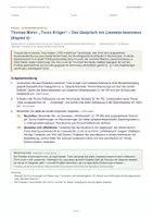 Vorschau - Arbeitsblätter - Klausur Q2 Kommunikation: Thomas Mann „Tonio Kröger“ Kap. 4 – Gespräch mit Lisaweta – Sprachskepsis & Gesprächsanalyse - Seite 2