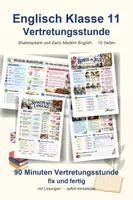 Vorschau - Arbeitsblätter - Englisch Klasse 11 Vertretungsstunde - Shakespeare und Early Modern English - Deckblatt