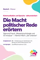 Vorschau - Arbeitsblätter - Klausur Q2 Erörterung IIIB: Freud „Massenpsychologie“ & Heinrich Mann „Der Untertan“ – Macht der Worte, Manipulation - Deckblatt
