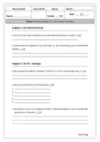 Vorschau - Klassenarbeiten - Klassenarbeit Geschichte Nationalsozialismus - Deckblatt