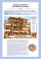 Vorschau - Arbeitsblätter - Wohnen im alten Rom / Römisches Reich – Insula & Domus im Vergleich | Geschichte; Gesellschaftswissenschaften Klasse 5/6; DaZ-geeignet - Seite 1