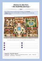 Vorschau - Arbeitsblätter - Wohnen im alten Rom / Römisches Reich – Insula & Domus im Vergleich | Geschichte; Gesellschaftswissenschaften Klasse 5/6; DaZ-geeignet - Seite 3