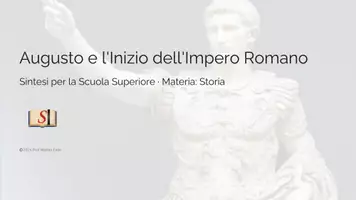 anteprima - Presentazioni / Lavagne - Augusto e la nascita dell'Impero Romano - Pagina di copertina