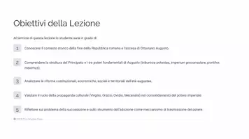 anteprima - Presentazioni / Lavagne - Augusto e la nascita dell'Impero Romano - Pagina 1
