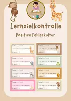Vorschau - Text - Lernzielkontrolle - Positive Fehlerkultur - Deckblatt