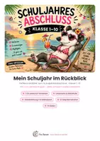 Vorschau - Arbeitsblätter - Mein Schuljahr – Abschluss- & Reflexionsblätter für Grundschule bis Mittelstufe - Deckblatt