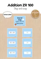 Vorschau - Spiele - Addition ZR 100 / Zehnerzahlen - Stop and Swap - Deckblatt