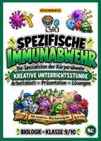Vorschau - Stundenentwürfe - Spezifische Immunabwehr - Kreative Unterrichtsstunde mit Arbeitsblatt - Deckblatt