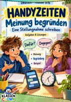 Vorschau - Arbeitsblätter - Argumentieren Handyzeiten Klasse 5 6 - Deckblatt