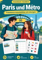 Vorschau - Arbeitsblätter - Paris und Métro Französisch Klasse 8 - Deckblatt