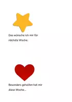 Vorschau - Arbeitsblätter - Reflexionskarten (Wochenrückblick) Klasse 1- 4 - Seite 2