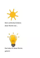 Vorschau - Arbeitsblätter - Reflexionskarten (Wochenrückblick) Klasse 1- 4 - Seite 3
