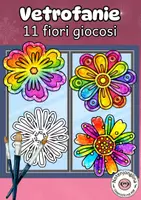 anteprima - Materiale per pittura e bricolage - Decorazioni floreali per finestre primavera / estate - Pagina di copertina