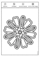 Voorbeeld - Tekenen en knutsel sjablonen - Bloemen raamdecoraties lente / zomer - Pagina 1
