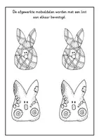Voorbeeld - Tekenen en knutsel sjablonen - Paas kunstproject knutseltemplate voor paasmobile - Pagina 1