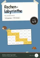 Vorschau - Arbeitsblätter - Rechenlabyrinthe Klasse 1/2: Plus Minus 20 - Deckblatt