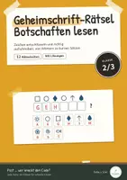 Vorschau - Arbeitsblätter - Geheimschrift-Rätsel Klasse 2/3 Lesen üben - Deckblatt