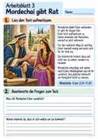 Vorschau - Arbeitsblätter - Ester ist mutig | Religion Klasse 4 Arbeitsblätter | Evangelische Religionslehre | 10 Arbeitsblätter als PDF - Seite 3