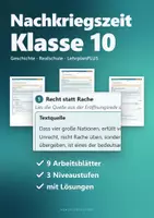 Vorschau - Arbeitsblätter - Geschichte 10 Realschule – Arbeitsblätter-Paket, 4 Lernbereiche - Seite 1