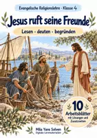 Vorschau - Arbeitsblätter - Jesus ruft seine Freunde | Religion Klasse 4 Arbeitsblätter | Evangelische Religionslehre | 10 Arbeitsblätter als PDF - Deckblatt