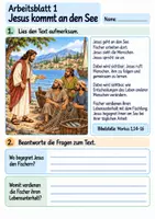 Vorschau - Arbeitsblätter - Jesus ruft seine Freunde | Religion Klasse 4 Arbeitsblätter | Evangelische Religionslehre | 10 Arbeitsblätter als PDF - Seite 1