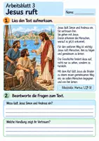 Vorschau - Arbeitsblätter - Jesus ruft seine Freunde | Religion Klasse 4 Arbeitsblätter | Evangelische Religionslehre | 10 Arbeitsblätter als PDF - Seite 3