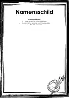 Vorschau - Unterrichtsreihen - Namensschild - Deckblatt