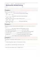 Vorschau - Arbeitsblätter - Weihnachts-Wiederholung Englisch LJ 1 - Seite 1