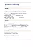 Vorschau - Arbeitsblätter - Weihnachts-Wiederholung Englisch LJ 3 - Seite 1