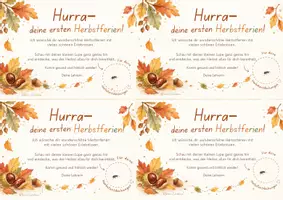 Vorschau - Mal- und Bastelvorlagen - Feriengruß für die ersten Herbstferien - mit und ohne Mini-Lupe - Seite 2