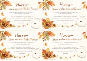 Vorschau - Mal- und Bastelvorlagen - Feriengruß für die ersten Herbstferien - mit und ohne Mini-Lupe - Seite 3