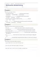 Vorschau - Arbeitsblätter - Weihnachts-Wiederholung Englisch LJ 5 - Seite 1