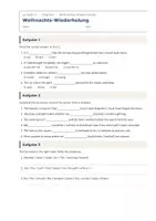 Vorschau - Arbeitsblätter - Weihnachts-Wiederholung Englisch LJ 6 - Seite 1
