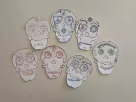 Vorschau - Arbeitsblätter - Metall prägen Totenkopf Werken und Gestalten - Seite 3