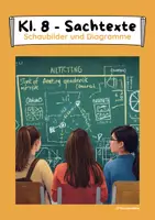 Vorschau - Arbeitsblätter - Schaubilder und Diagramme untersuchen (Sachtexte) - Klasse 8 - Deckblatt