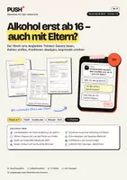 Vorschau - Stundenentwürfe - Begleitetes Trinken: Alkohol erst ab 16? Arbeitsblätter mit Lösungen, Kl. 8–9 - Deckblatt