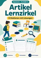 Vorschau - Arbeitsblätter - Bestimmter Lernzirkel Spanisch Klasse 6 - Deckblatt