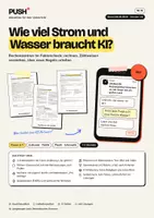 Vorschau - Stundenentwürfe - Wie viel Strom und Wasser braucht KI? Rechenzentren – Arbeitsblätter, Kl. 8–9 - Deckblatt