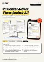 Vorschau - Stundenentwürfe - Influencer-News und Pressefreiheit – Arbeitsblätter mit Lösungen, Kl. 9–10 - Deckblatt