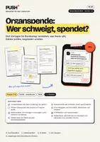 Vorschau - Stundenentwürfe - Organspende: Widerspruchslösung – Arbeitsblätter mit Lösungen, Kl. 9–10 - Deckblatt