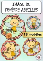 Aperçu - Matériel pour travaux manuels / dessin - Décoration de fenêtre abeilles à colorier – printemps - Page de couverture