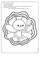 Aperçu - Matériel pour travaux manuels / dessin - Décoration de fenêtre abeilles à colorier – printemps - Page 1