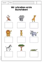 Vorschau - Arbeitsblätter - Wir schreiben erste Buchstaben! - Seite 3