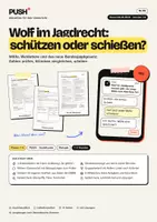Vorschau - Stundenentwürfe - Wolf im Jagdrecht: schützen oder schießen? Arbeitsblätter mit Lösungen, Kl. 7–8 - Deckblatt