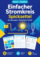 Vorschau - Arbeitsblätter - Einfacher Stromkreis Spickzettel, Physik Klasse 6 - Deckblatt