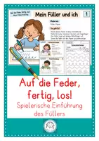 Vorschau - Arbeitsblätter - Auf die Feder, fertig, los! Füllerführerschein. Füllertraining mit Spielen, Schwungübungen und 30 Challenges - Deckblatt