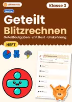 Vorschau - Arbeitsblätter - Blitzrechnen Klasse 1 bis 3 Bundle | Plus Minus bis 10, 20, 100, 1000, Einmaleins, Geteilt - Seite 1