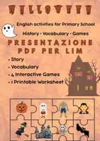 anteprima - Materiale interattivo - 🎃 HALLOWEEN IN ENGLISH – STORY, VOCABULARY & GAMES 🎃 - Pagina di copertina