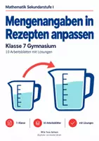 Vorschau - Arbeitsblätter - Mengenangaben in Rezepten anpassen - Deckblatt
